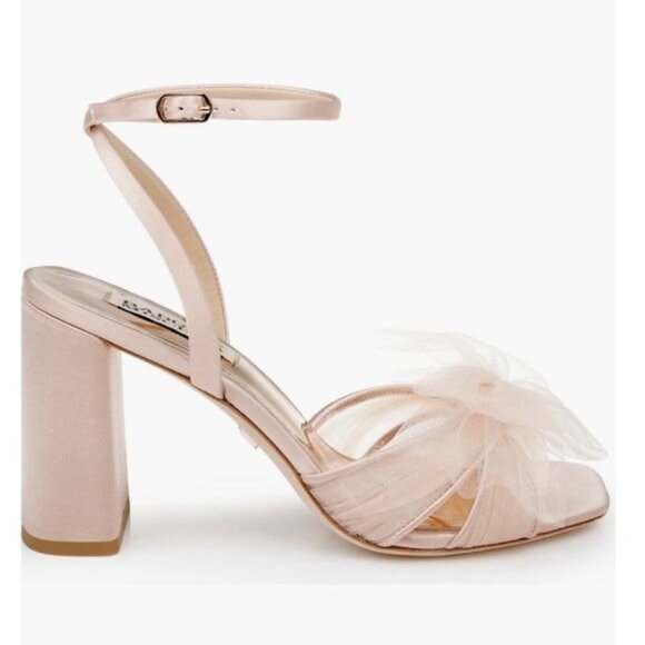 Badgley Mischka Collection Tess Ankle StrapSandal in Soft Blush Size 9 - Picture 2 of 12